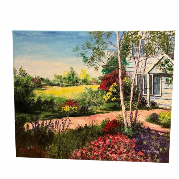 Other - Large Cottage Garden Canvas Wall Art – Signed Limited Edition (1/50)